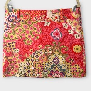 JCREW MOD Floral Brights Women's Skirt 90s CORE